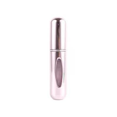 image-New portable 5ml mini self-pump perfume bottle bottom refillable spray bottle aluminum perfume empty bottle