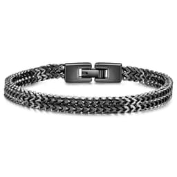 image-Trendy Hip-Hop RapHap Steel Snake Chain Bracelet - Titanium Steel