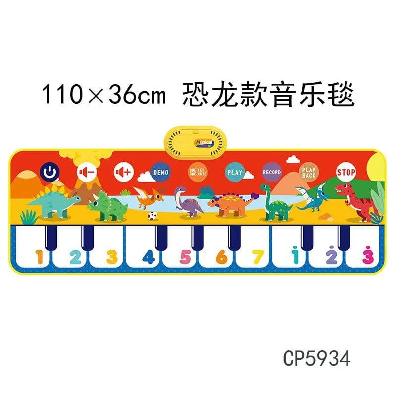 image-Cool Play Piano Music Blanket - 100cm Crawling Mat