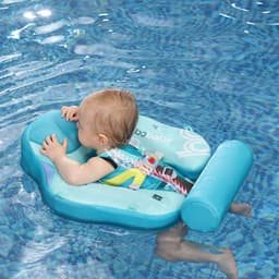 image-mambobaby baby free inflatable lap ring with awning swimming ring swimming floating ring swimming ring cross-border explosive style