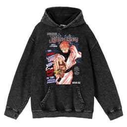 image-Cuifu Anime Sweatshirt - Black 5XL 100% Cotton Hooded Jacket