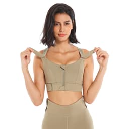 image-Shefit Sports Bra - Large, Shockproof, Zipper Vest Style