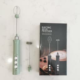 image-USB Rechargeable Handheld Egg Beater Milk Frother Stirrer