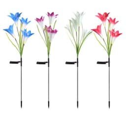 image-Outdoor Solar Lily Light LED Waterproof Garden Lawn Decor - IP65