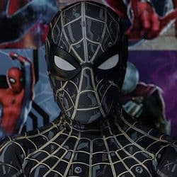 image-Halloween performance stage headgear children adult expedition steel anime glasses tights spiderman face mask