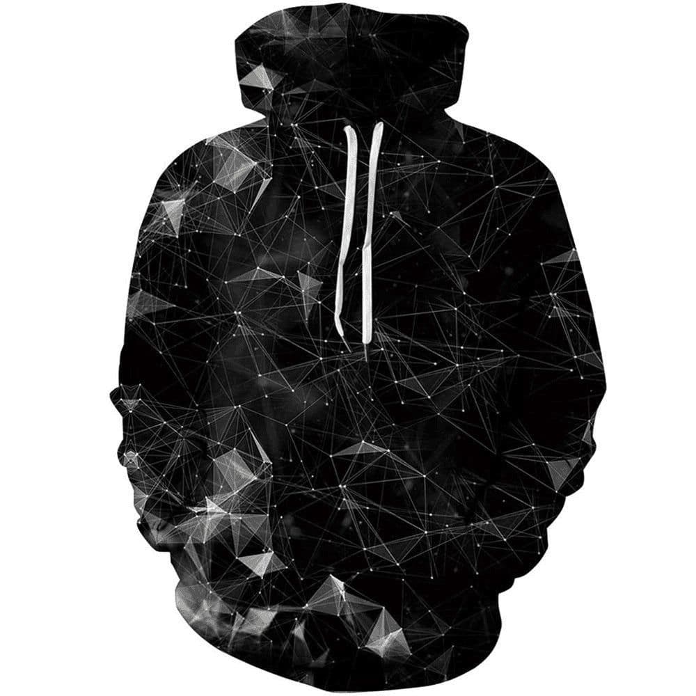 image-2022 Cross-border 3D Fashion Printing Hooded Casual Loose Round Neck Sweater 3D Trendy Casual Sweater