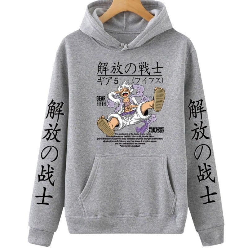 image-Cheers Anime Luffy Hoodie Sweatshirt - Yellow, 4XL, Long Sleeve, Spring/Autumn