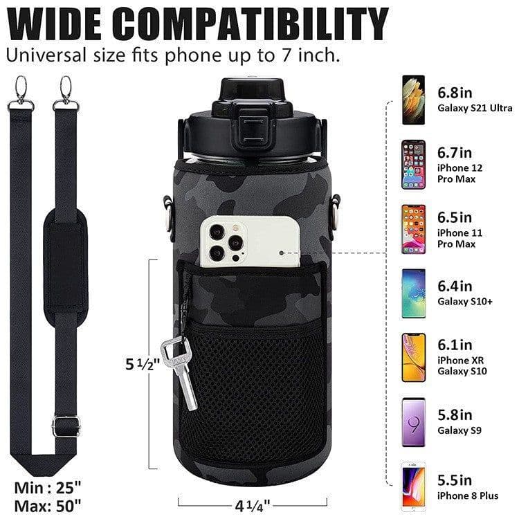 image-2000ml Bottle Protective Cover - Green Camouflage