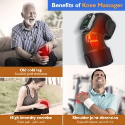 image-Factory new heating knee pad usb rechargeable electric heating heating vibration massage shoulder pad leg universal protective gear