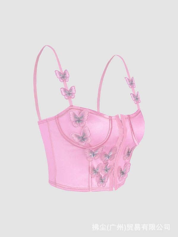 image-European & American Slim Camisole, Pink, XL, Polo Collar, Polyester