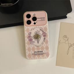image-FNKO iPhone 14 Case - Sketch Flower White TPU
