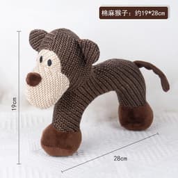 image-Crown Plush Teddy Dog Toy for Small Breeds, Bichon Frize (65 characters)