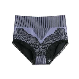 image-Seamless High-Waist Thong - Nylon Graphene Cotton Crotch