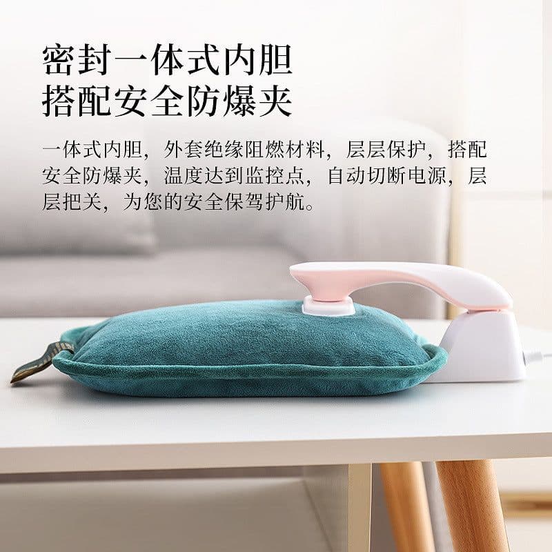 image-Han Zheng Rechargeable Hot Water Bag - 450W PVC, 1.5kg