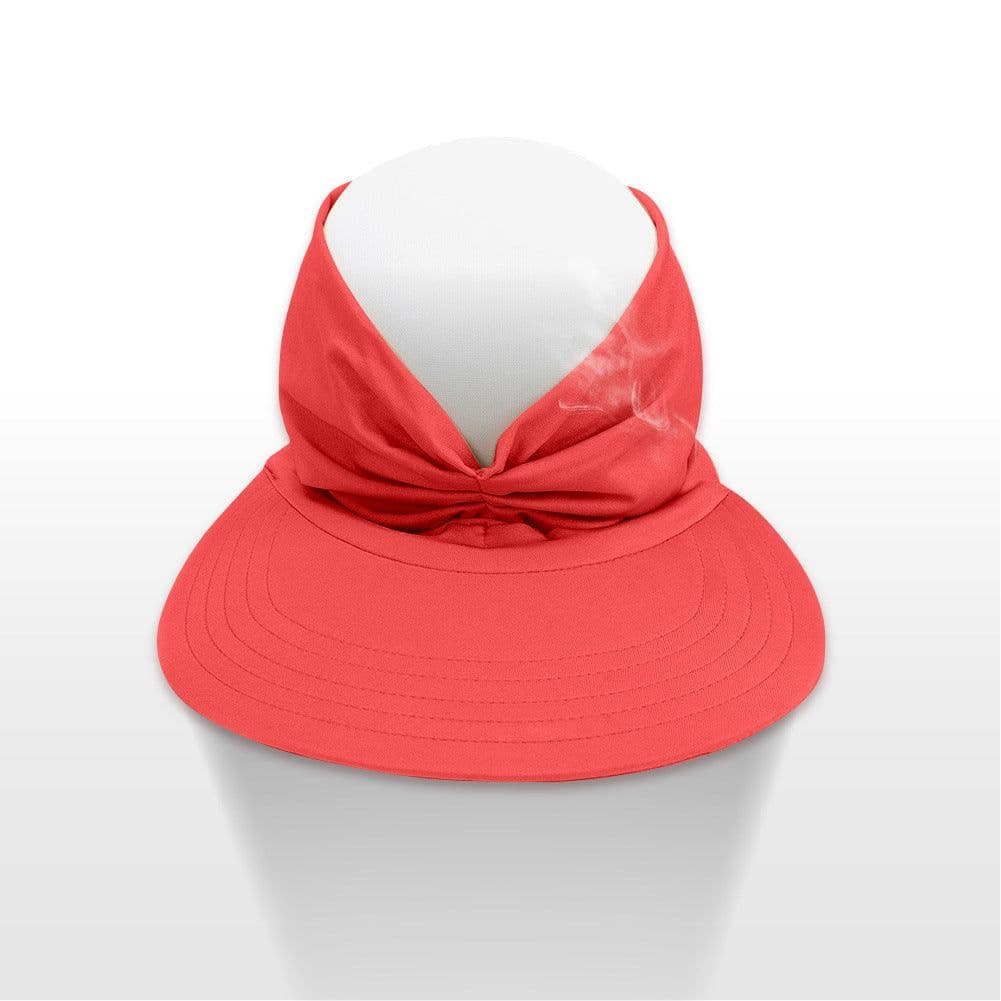 image-Women's Sun Visor Hat - Royal Blue Wide Brim UV Protection
