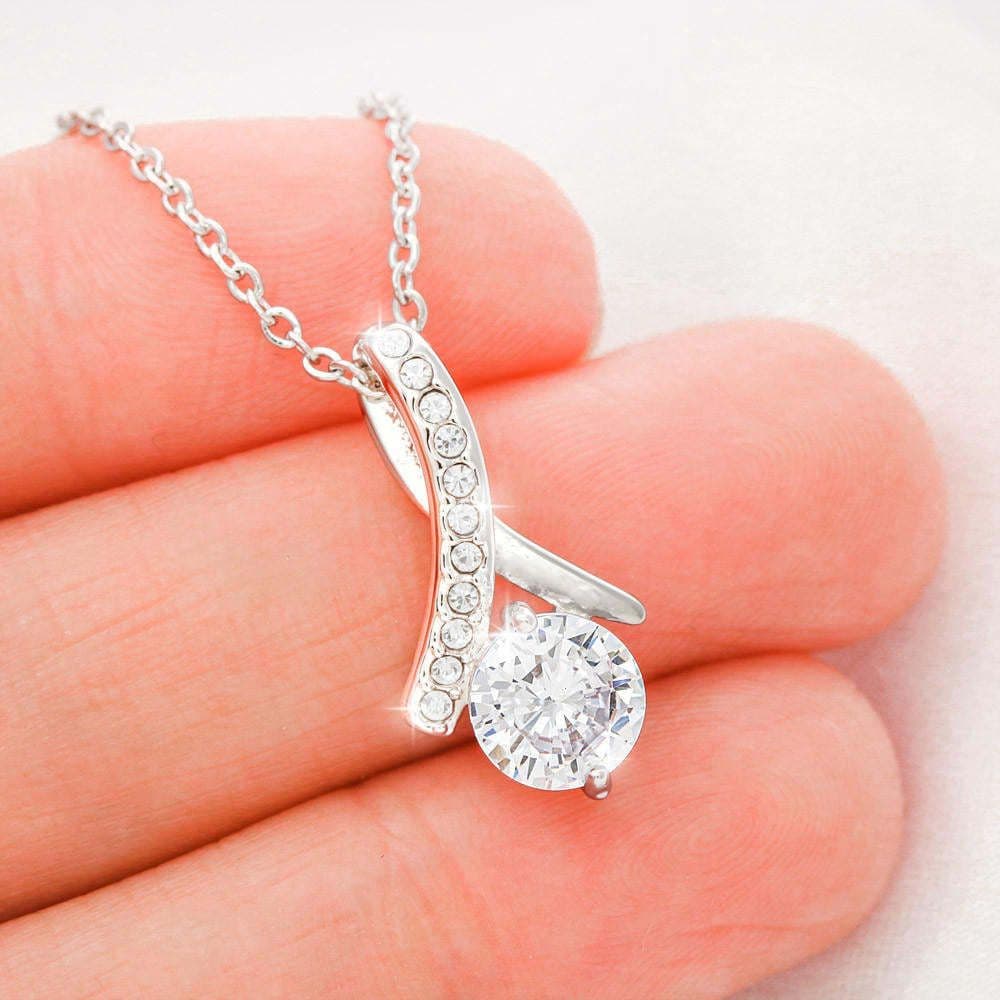 image-Fashion Herringbone Zircon Pendant Necklace - Alloy Geometry - Gift for Mom