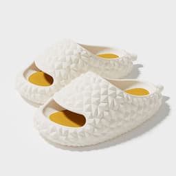 image-Qidan Shoes Factory Durian Slippers Women's Summer Home Indoor EVA Thick Bottom Stepping Shit Sense Couple Sandals and Slippers Wholesale