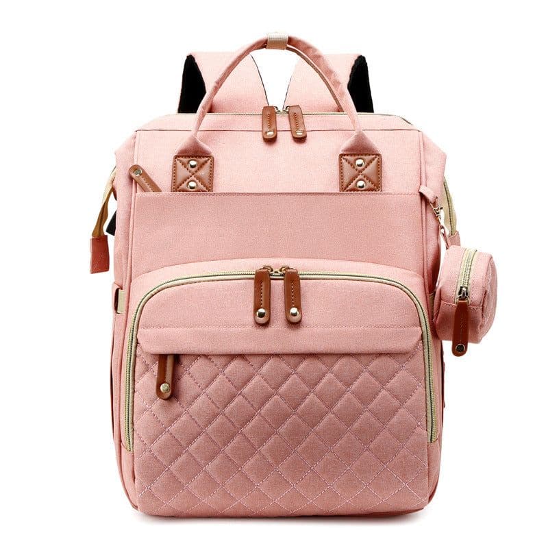 image-Diaper Bag Backpack - Large Capacity with Stroller Straps