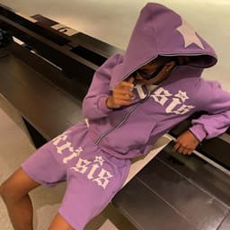 image-American Star Hooded Sweater Women's Violet XL