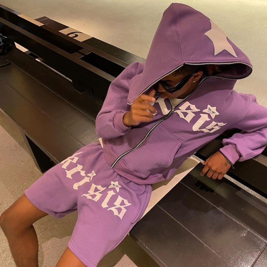 image-American Star Hooded Sweater Women's Violet XL
