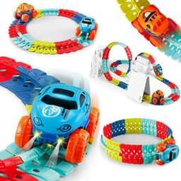 image-Kids Electric Track Car Set - DIY Climbing Coaster