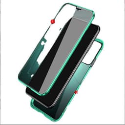 image-Suitable for Samsung note20 anti-peep Magneto mobile phone case S21 double-sided glass magnetic metal protective cover s22u