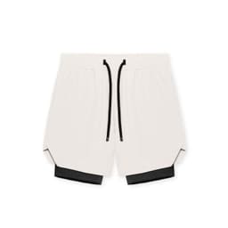 image-2023 Men's Quick-Dry Shorts 2-in-1 Sports Fitness 3XL Reddish Brown