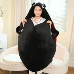image-Cute Doodle Ladybug Plush Pillow - 150cm Soft