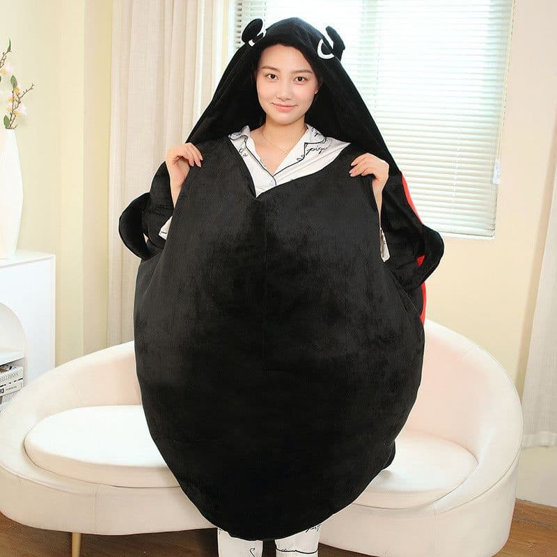 image-Cute Doodle Ladybug Plush Pillow - 150cm Soft