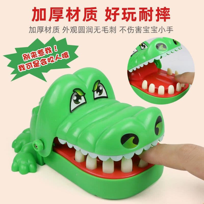 image-Hand biting crocodile icebreaker penguin pirate barrel children's educational two-player tabletop game interactive tricky small toys
