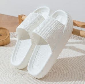 image-Unisex Xinhuiwang Flip Flops - Black, 44-45 Size, EVA Sole