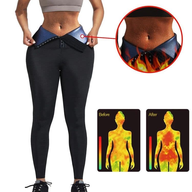 image-Women's High Waist Yoga Fitness Shorts - European & American Fit Sweat Pants