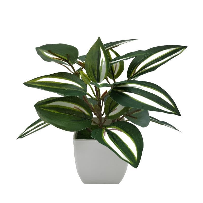 image-Simulation Watermelon Leaf Potted Plant - Monstera
