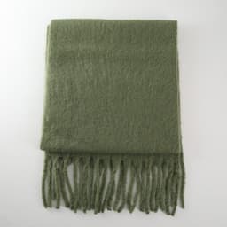 image-GINES LILY 28-Color Cashmere Scarf - Army Green, 43x225cm Warm