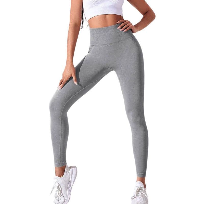 image-Women's High Waist Fitness Pants - Yoga Bright Yellow XL