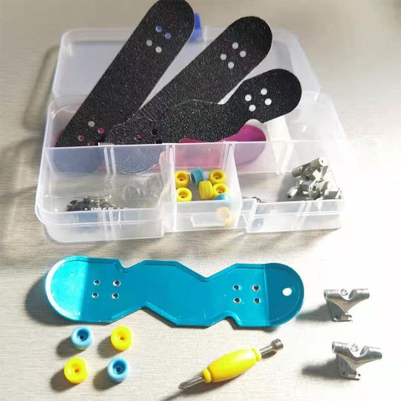 image-Finger Skateboard DIY Toy Set - Plastic Combination Tool - Teens (7-14)