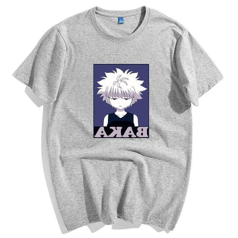 image-Japanese anime full-time hunter HUNTER×HUNTER personality handsome men's cartoon T-shirt sleeve top