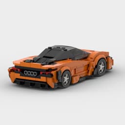 image-MOC McLaren 765LT Sports Car Building Blocks Orange