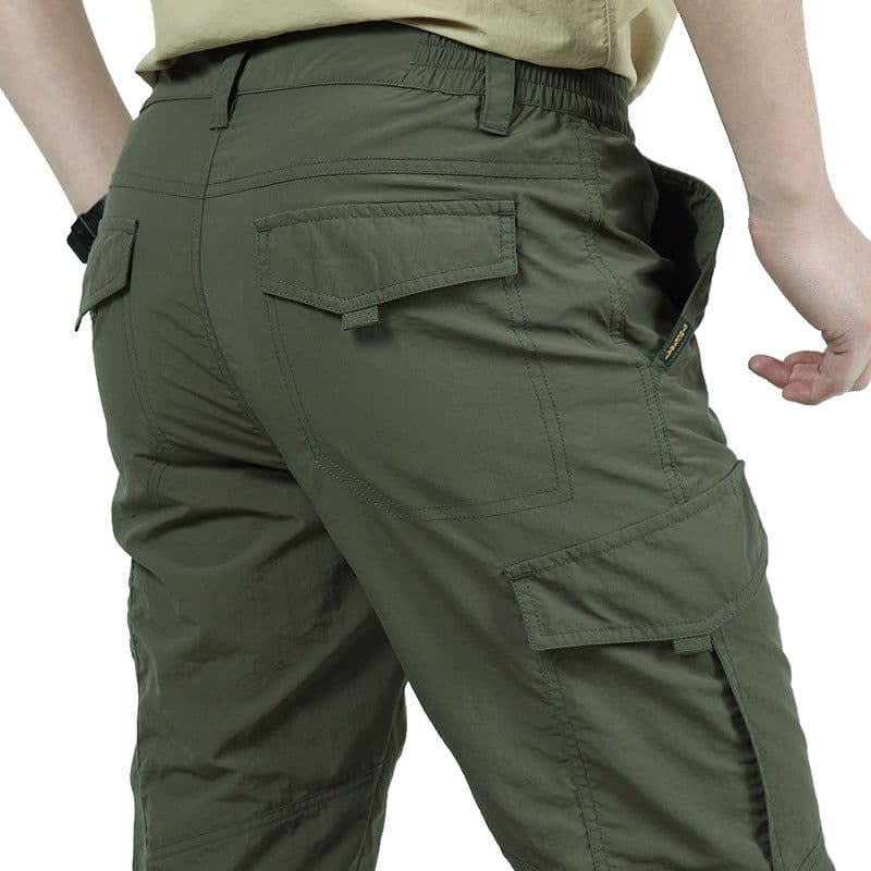 image-105 summer quick-drying trousers men's sports outdoor mountaineering trousers waterproof large size lightweight quick-drying trousers loose group