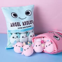 image-Plush Salamander Pillow - Pink Cute Toy Doll