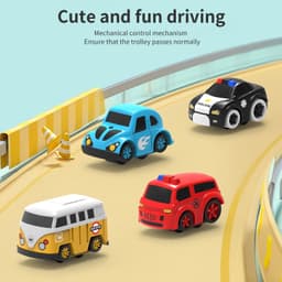 image-Tosiqi Space Adventure Track Toy - 4 Cars Parking Lot