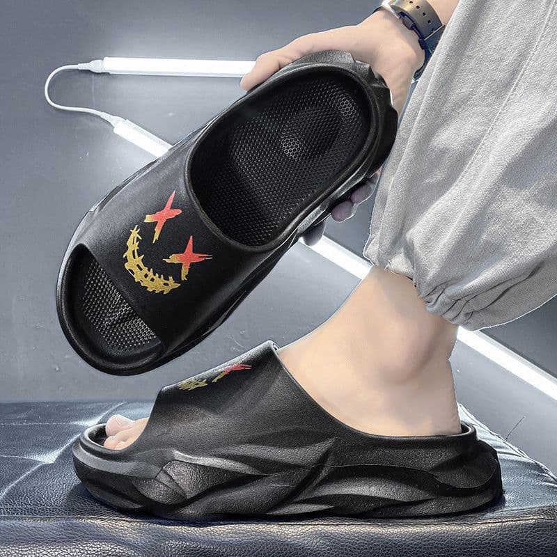 image-Men's Khaki EVA Flip Flops - Beach Sandals 44-45