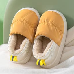 image-Boys' Slippers Cotton Gray 34-35 Toddler Warm