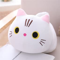 image-Cat Plush Toy Doll - White 50cm Soft