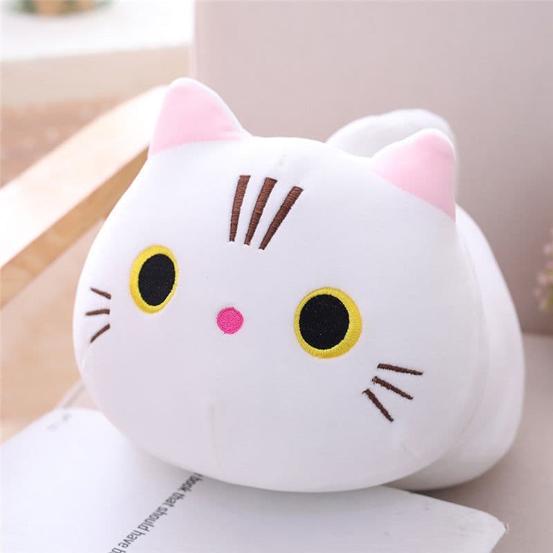 image-Cat Plush Toy Doll - White 50cm Soft