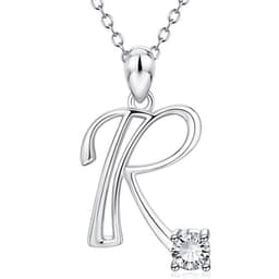 image-Baoshina Alphabet Diamond Pendant Necklace 26 Letters Jewelry Crossborder Supply