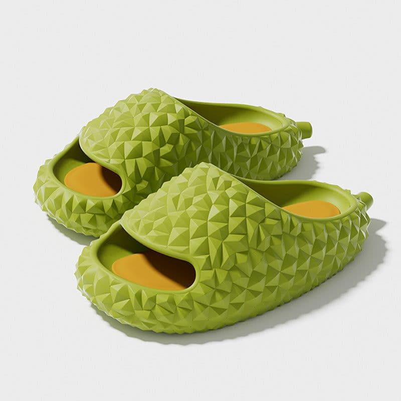 image-Qidan Shoes Factory Durian Slippers Women's Summer Home Indoor EVA Thick Bottom Stepping Shit Sense Couple Sandals and Slippers Wholesale