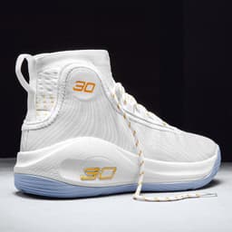 image-Men's High-Top Basketball Shoes - White Combat Boots Sneakers 36-45