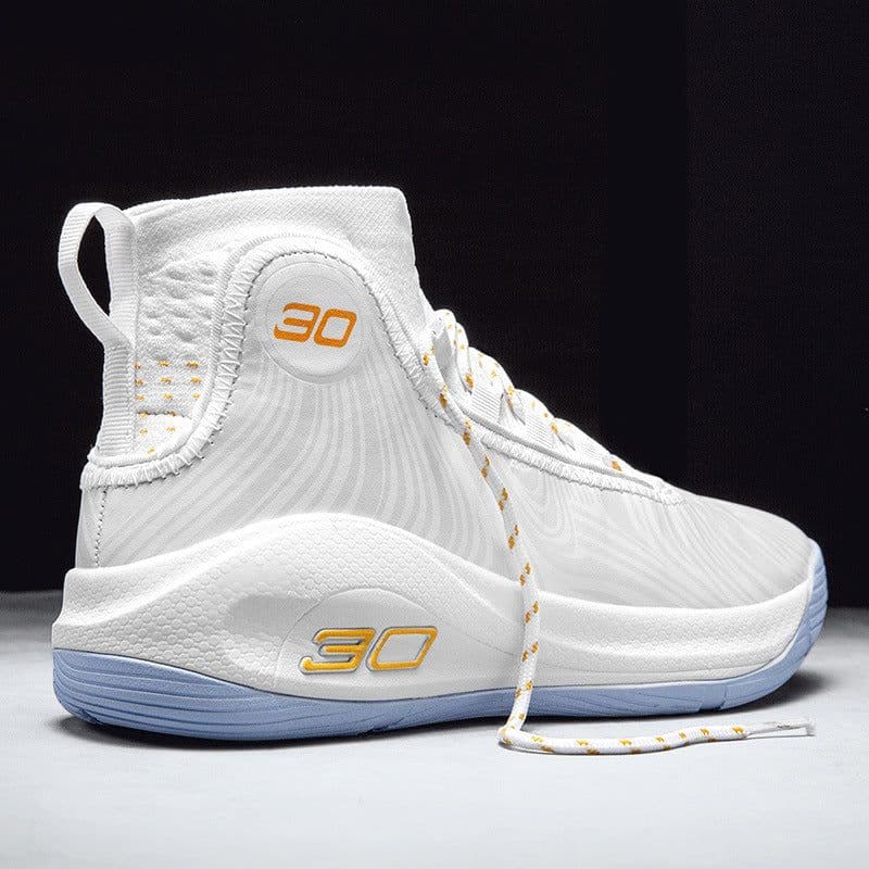 image-Men's High-Top Basketball Shoes - White Combat Boots Sneakers 36-45