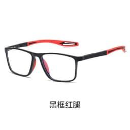 image-Anti-Blue Light TR90 Sports Reading Glasses - Large Frame, Gray/Orange